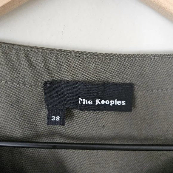 The Kooples army green front tie cargo dress size 38 - Picture 7 of 10